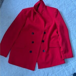 Primark Bright Red Lined Peacoat